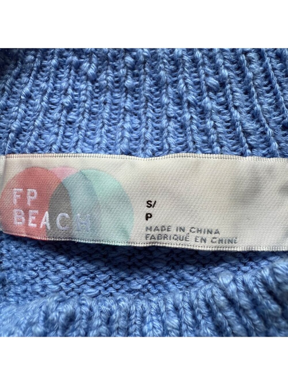 Free People Size S Blue Celeste Slim Fit Sleeveless Mock Neck Sweater Mini Dress - Picture 5 of 13